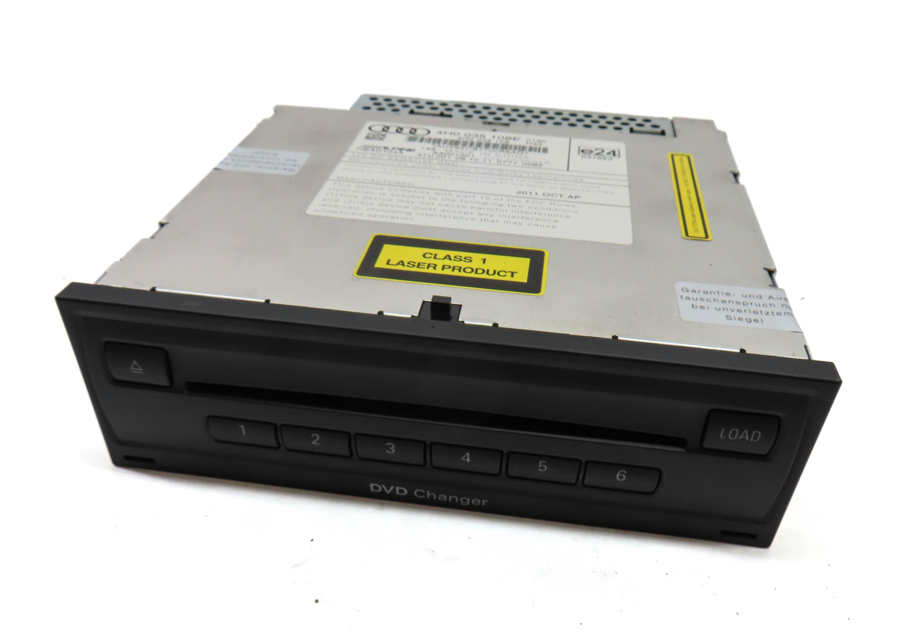 2012 AUDI A8 (D4 4H) RADIO STEREO 6 DISC DVD CHANGER CD PLAYER — exact item pictured